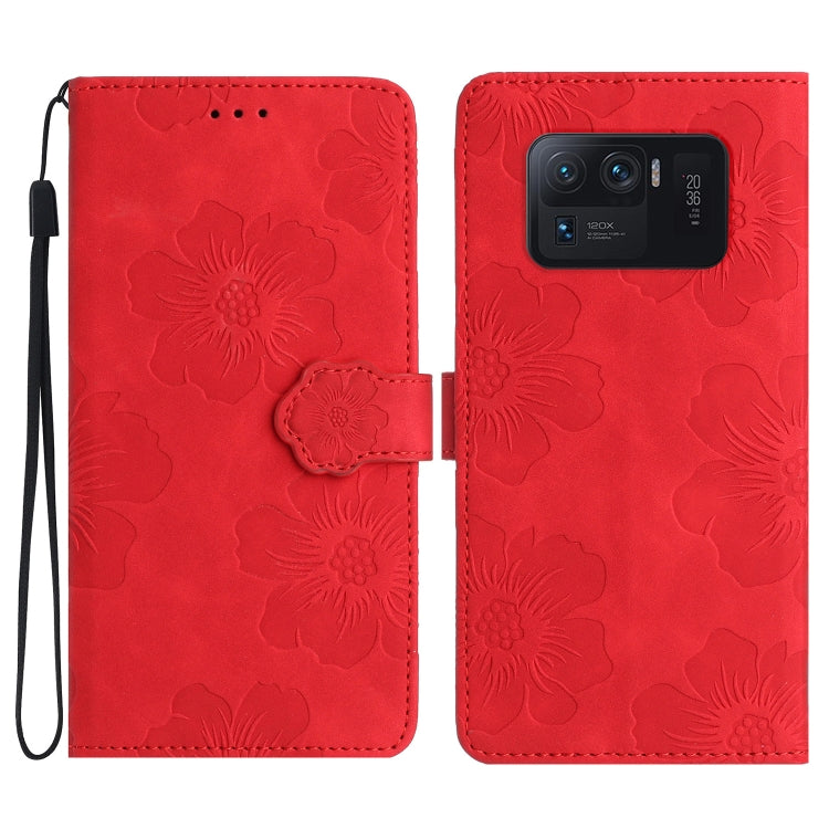 花朵壓花圖案手機皮套, For Xiaomi Mi 11 Pro, For Xiaomi Mi 11 Ultra, For Xiaomi Redmi 9, For Xiaomi Redmi 9A, For Xiaomi Redmi 9C, For Xiaomi Redmi 10, For Xiaomi Redmi 10 2022, For Xiaomi Redmi 10C, For Xiaomi Redmi A1