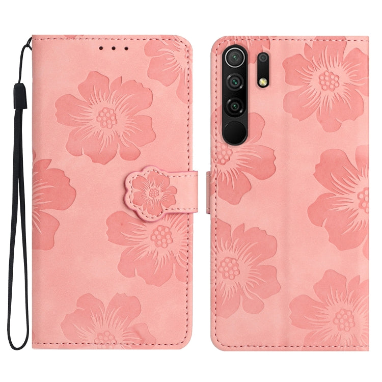 花朵壓花圖案手機皮套, For Xiaomi Mi 11 Pro, For Xiaomi Mi 11 Ultra, For Xiaomi Redmi 9, For Xiaomi Redmi 9A, For Xiaomi Redmi 9C, For Xiaomi Redmi 10, For Xiaomi Redmi 10 2022, For Xiaomi Redmi 10C, For Xiaomi Redmi A1