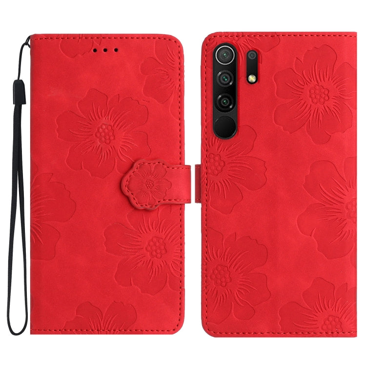 花朵壓花圖案手機皮套, For Xiaomi Mi 11 Pro, For Xiaomi Mi 11 Ultra, For Xiaomi Redmi 9, For Xiaomi Redmi 9A, For Xiaomi Redmi 9C, For Xiaomi Redmi 10, For Xiaomi Redmi 10 2022, For Xiaomi Redmi 10C, For Xiaomi Redmi A1