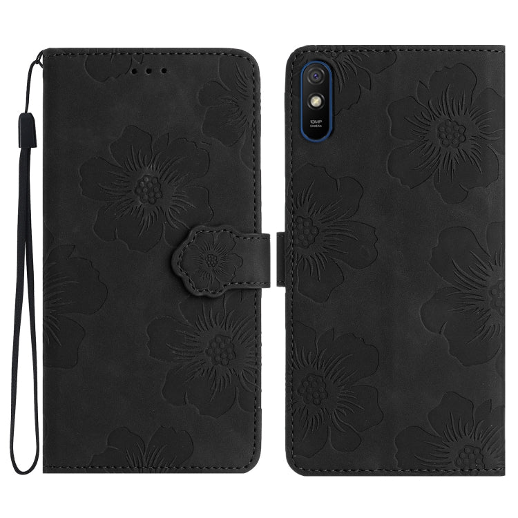 花朵壓花圖案手機皮套, For Xiaomi Mi 11 Pro, For Xiaomi Mi 11 Ultra, For Xiaomi Redmi 9, For Xiaomi Redmi 9A, For Xiaomi Redmi 9C, For Xiaomi Redmi 10, For Xiaomi Redmi 10 2022, For Xiaomi Redmi 10C, For Xiaomi Redmi A1