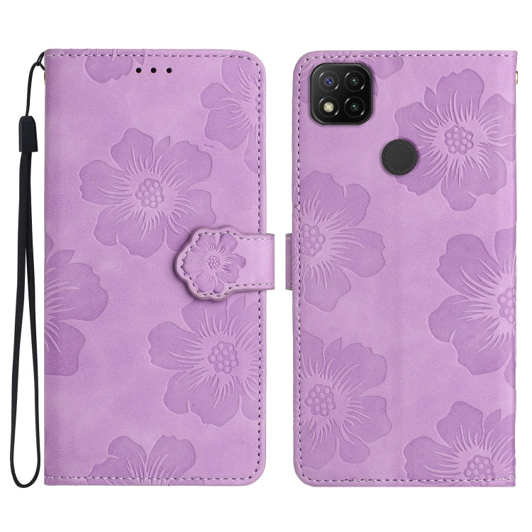 花朵壓花圖案手機皮套, For Xiaomi Mi 11 Pro, For Xiaomi Mi 11 Ultra, For Xiaomi Redmi 9, For Xiaomi Redmi 9A, For Xiaomi Redmi 9C, For Xiaomi Redmi 10, For Xiaomi Redmi 10 2022, For Xiaomi Redmi 10C, For Xiaomi Redmi A1