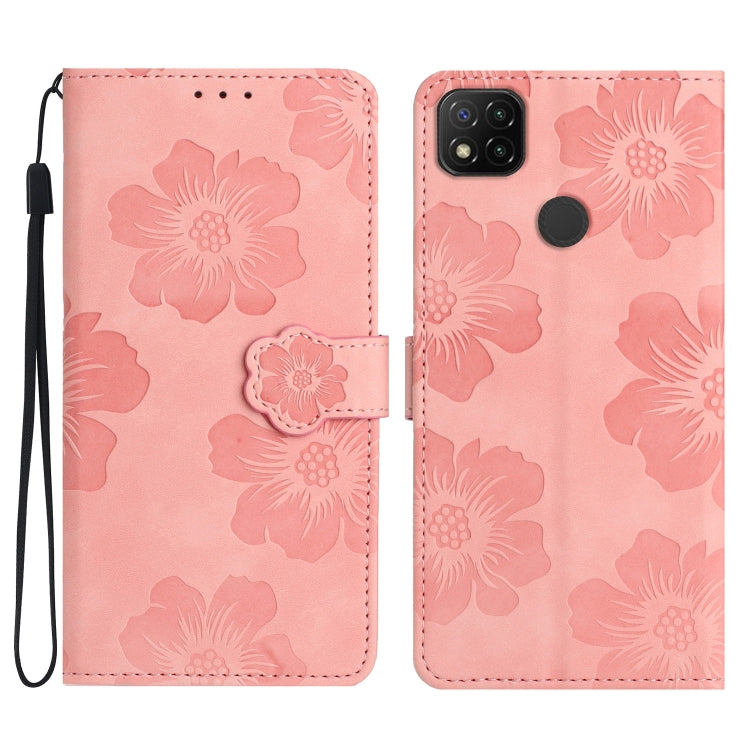 花朵壓花圖案手機皮套, For Xiaomi Mi 11 Pro, For Xiaomi Mi 11 Ultra, For Xiaomi Redmi 9, For Xiaomi Redmi 9A, For Xiaomi Redmi 9C, For Xiaomi Redmi 10, For Xiaomi Redmi 10 2022, For Xiaomi Redmi 10C, For Xiaomi Redmi A1