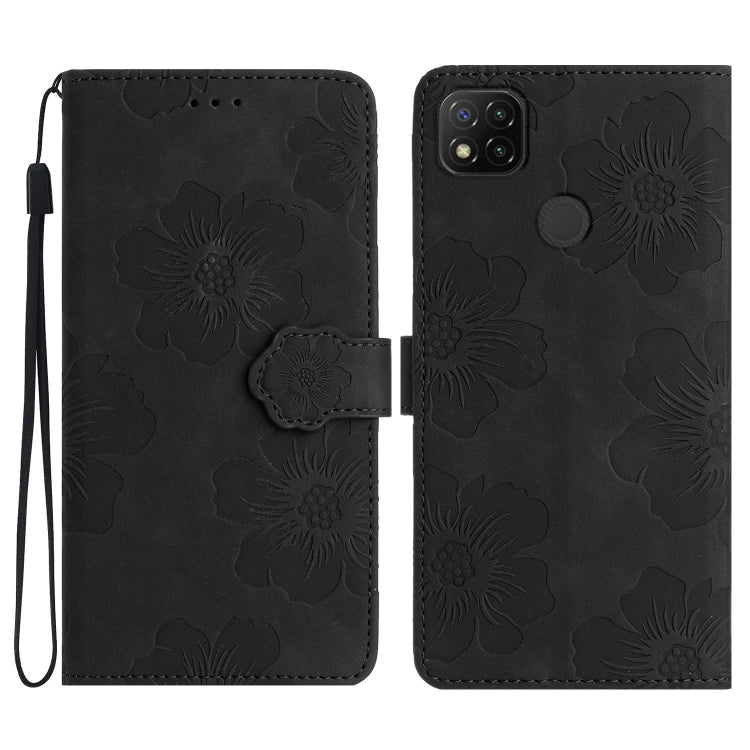 花朵壓花圖案手機皮套, For Xiaomi Mi 11 Pro, For Xiaomi Mi 11 Ultra, For Xiaomi Redmi 9, For Xiaomi Redmi 9A, For Xiaomi Redmi 9C, For Xiaomi Redmi 10, For Xiaomi Redmi 10 2022, For Xiaomi Redmi 10C, For Xiaomi Redmi A1