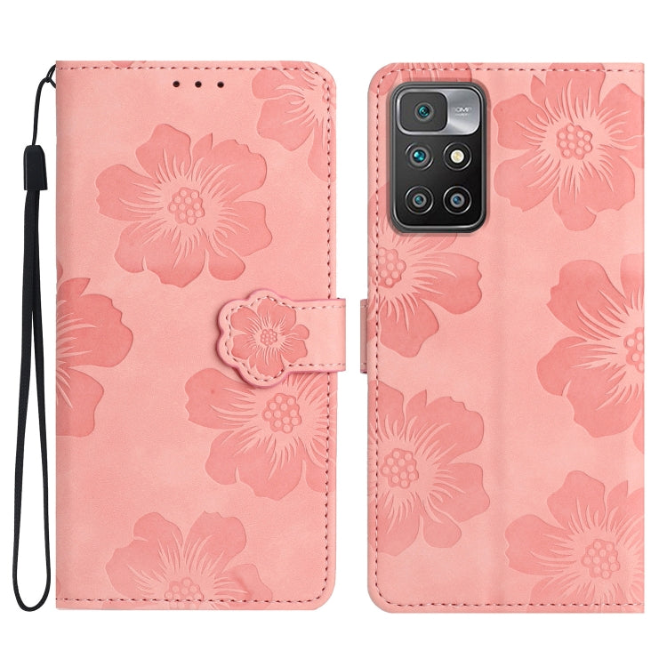 花朵壓花圖案手機皮套, For Xiaomi Mi 11 Pro, For Xiaomi Mi 11 Ultra, For Xiaomi Redmi 9, For Xiaomi Redmi 9A, For Xiaomi Redmi 9C, For Xiaomi Redmi 10, For Xiaomi Redmi 10 2022, For Xiaomi Redmi 10C, For Xiaomi Redmi A1