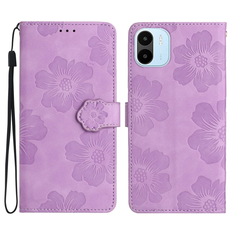 花朵壓花圖案手機皮套, For Xiaomi Mi 11 Pro, For Xiaomi Mi 11 Ultra, For Xiaomi Redmi 9, For Xiaomi Redmi 9A, For Xiaomi Redmi 9C, For Xiaomi Redmi 10, For Xiaomi Redmi 10 2022, For Xiaomi Redmi 10C, For Xiaomi Redmi A1