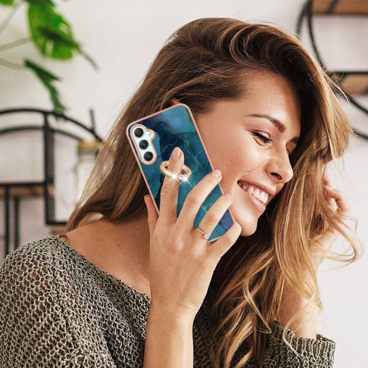 IMD電鍍大理石邊框C款TPU手機殼帶指環, For Samsung Galaxy A25 5G, For Samsung Galaxy S23 FE 5G, For Samsung Galaxy A24 4G, For Samsung Galaxy A04e