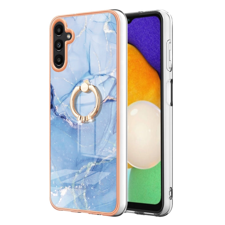 IMD電鍍大理石邊框C款TPU手機殼帶指環, For Samsung Galaxy A15 5G, For Samsung Galaxy A55, For Samsung Galaxy A35, For Samsung Galaxy S24 Ultra 5G, For Samsung Galaxy S24+ 5G, For Samsung Galaxy S24 5G, For Samsung Galaxy A05, For Samsung Galaxy A05s