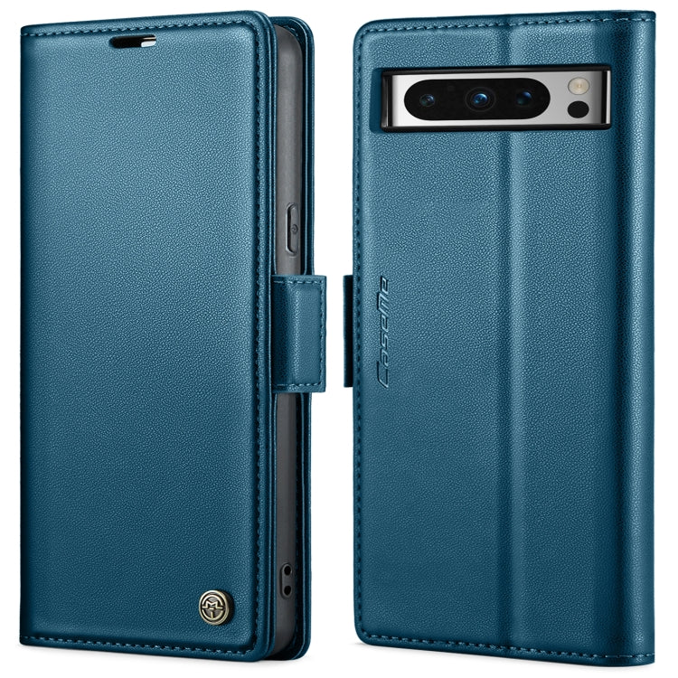 CaseMe 023系列蝴蝶扣荔枝紋防盜刷手機皮套, For Google Pixel 10 Pro XL / 9 Pro XL, For Google Pixel 10 / 10 Pro / 9, For Google Pixel 8a, For Google Pixel 8 Pro, For Google Pixel 8, For Google Pixel 7a