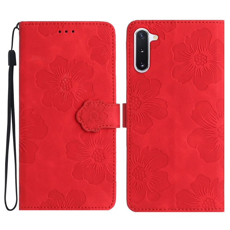 花朵壓花圖案手機皮套, For Samsung Galaxy Note10, For Samsung Galaxy Note10+