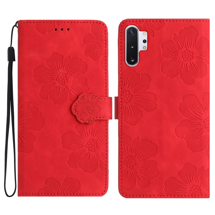 花朵壓花圖案手機皮套, For Samsung Galaxy Note10, For Samsung Galaxy Note10+