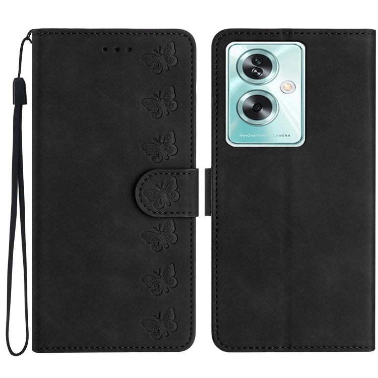 七隻蝴蝶壓花手機皮套, For OPPO A52 / A72 / A92, For OPPO A74 / A54 / A93, For OPPO A79 5G