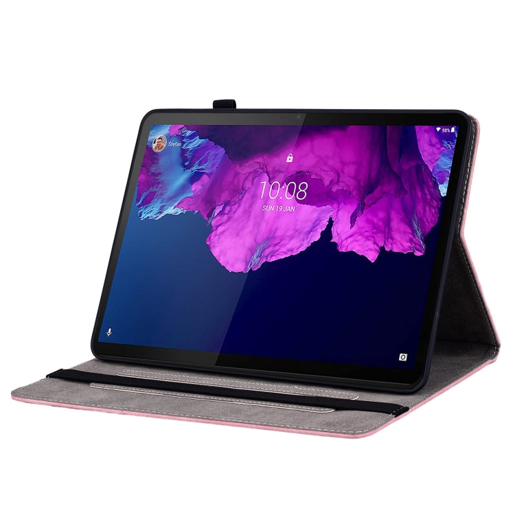 壓印蝴蝶玫瑰花平板皮套