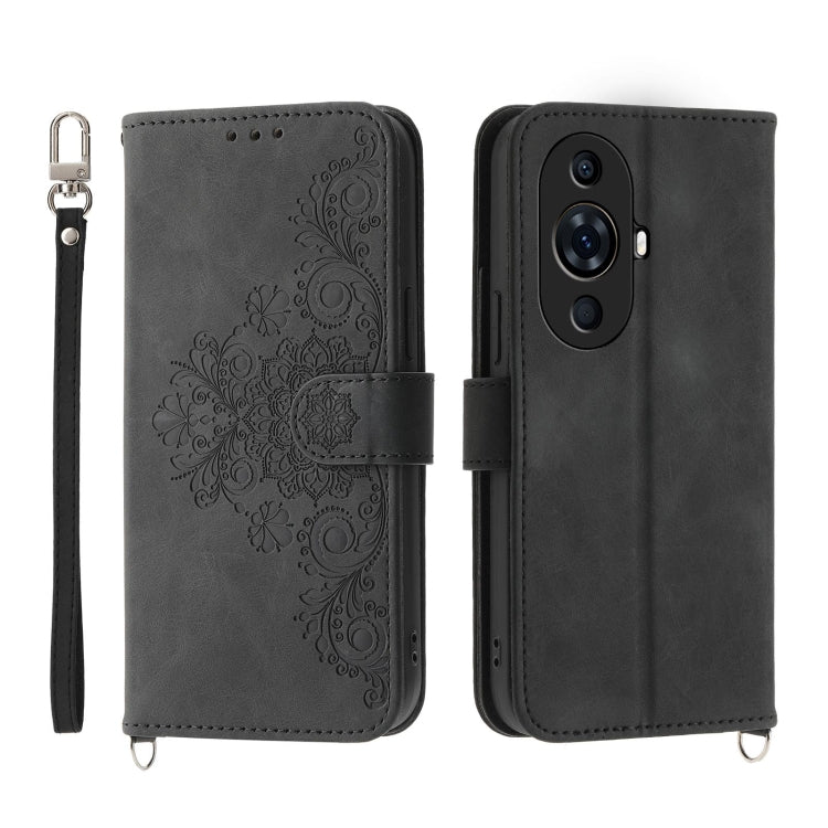 膚感多卡壓花手機皮套, For Huawei Mate 60 Pro, For Huawei nova 11 Pro 4G, For Huawei nova 11, For Huawei P60 / P60 Pro