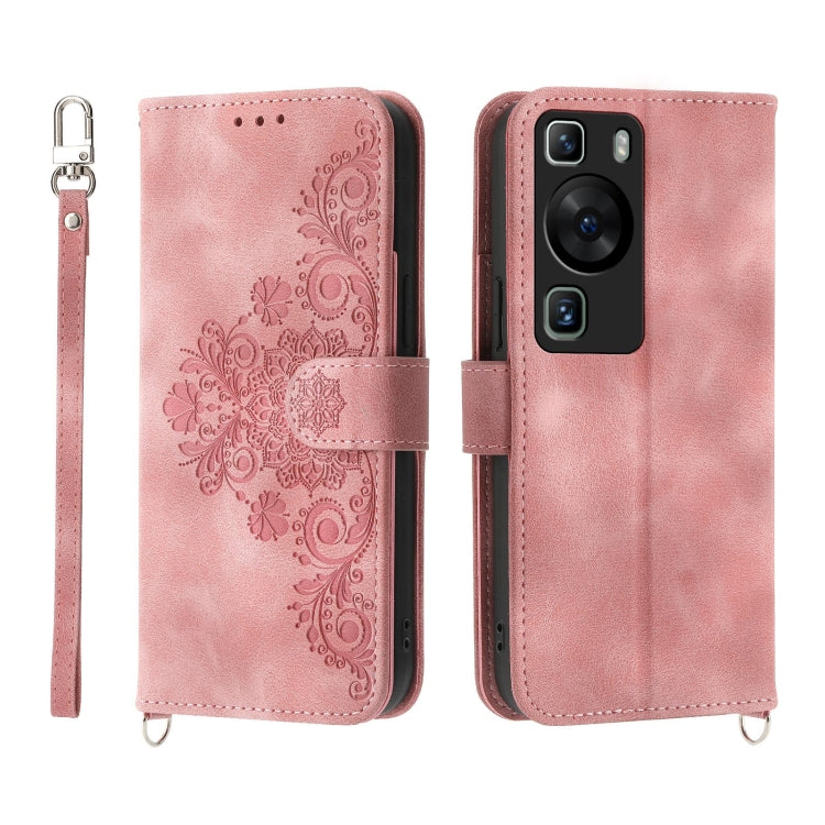 膚感多卡壓花手機皮套, For Huawei Mate 60 Pro, For Huawei nova 11 Pro 4G, For Huawei nova 11, For Huawei P60 / P60 Pro
