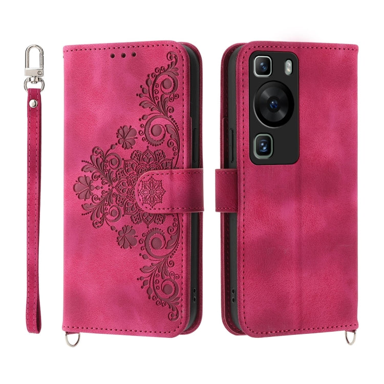 膚感多卡壓花手機皮套, For Huawei Mate 60 Pro, For Huawei nova 11 Pro 4G, For Huawei nova 11, For Huawei P60 / P60 Pro