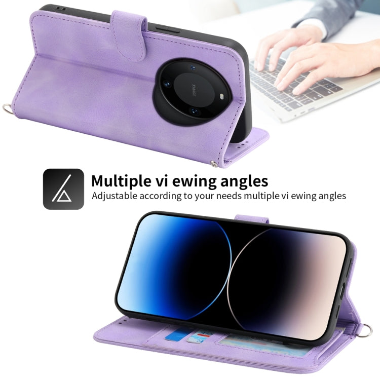 膚感多卡壓花手機皮套, For Huawei Mate 60 Pro, For Huawei nova 11 Pro 4G, For Huawei nova 11, For Huawei P60 / P60 Pro