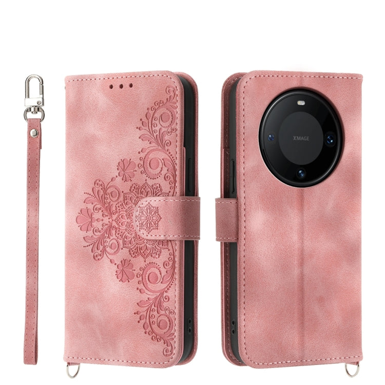 膚感多卡壓花手機皮套, For Huawei Mate 60 Pro, For Huawei nova 11 Pro 4G, For Huawei nova 11, For Huawei P60 / P60 Pro