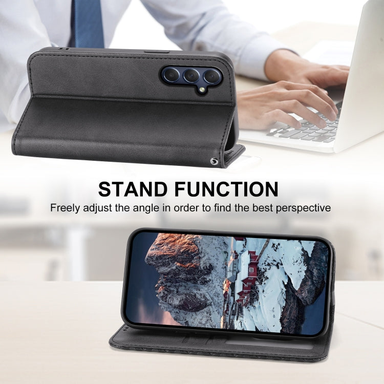 菱形小牛紋對吸強磁手機皮套, For Samsung Galaxy M54 5G