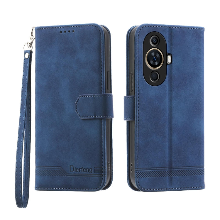 Dierfeng 夢幻線條TPU+PU手機皮套, For Huawei Mate 60 Pro, For Huawei nova 11 Pro 4G, For Huawei nova 11, For Huawei P60 / P60 Pro