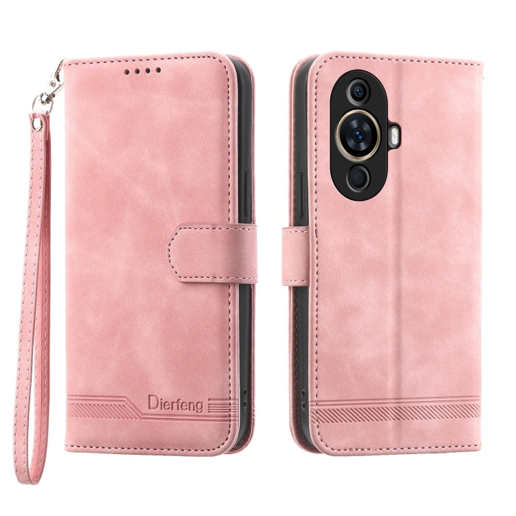 Dierfeng 夢幻線條TPU+PU手機皮套, For Huawei Mate 60 Pro, For Huawei nova 11 Pro 4G, For Huawei nova 11, For Huawei P60 / P60 Pro