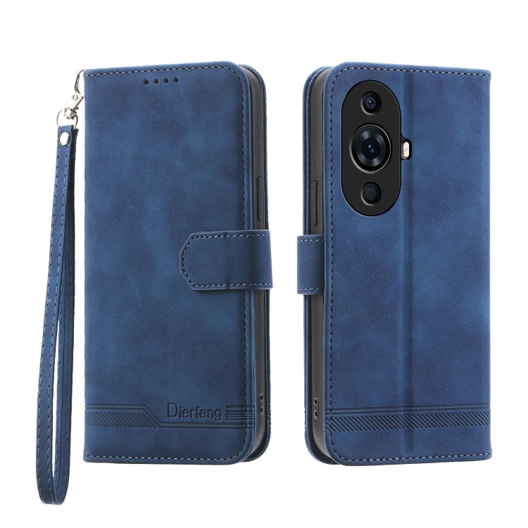 Dierfeng 夢幻線條TPU+PU手機皮套, For Huawei Mate 60 Pro, For Huawei nova 11 Pro 4G, For Huawei nova 11, For Huawei P60 / P60 Pro