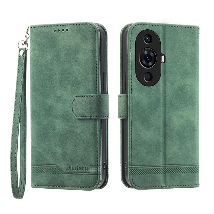 Dierfeng 夢幻線條TPU+PU手機皮套, For Huawei Mate 60 Pro, For Huawei nova 11 Pro 4G, For Huawei nova 11, For Huawei P60 / P60 Pro