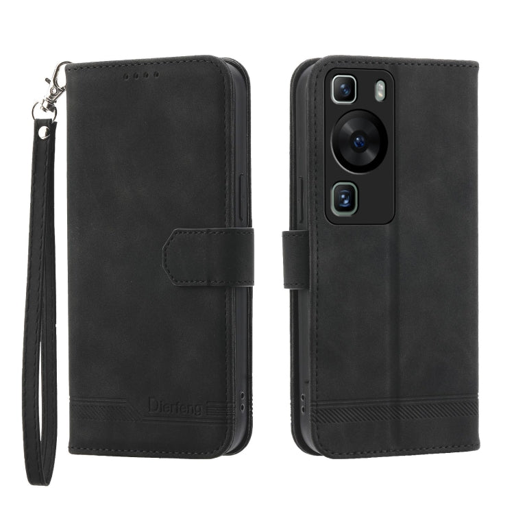 Dierfeng 夢幻線條TPU+PU手機皮套, For Huawei Mate 60 Pro, For Huawei nova 11 Pro 4G, For Huawei nova 11, For Huawei P60 / P60 Pro