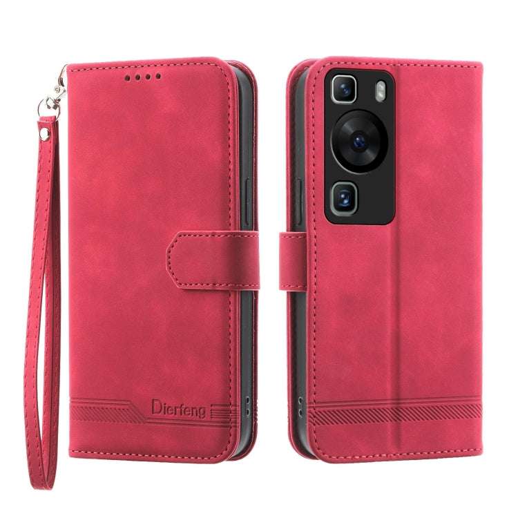Dierfeng 夢幻線條TPU+PU手機皮套, For Huawei Mate 60 Pro, For Huawei nova 11 Pro 4G, For Huawei nova 11, For Huawei P60 / P60 Pro
