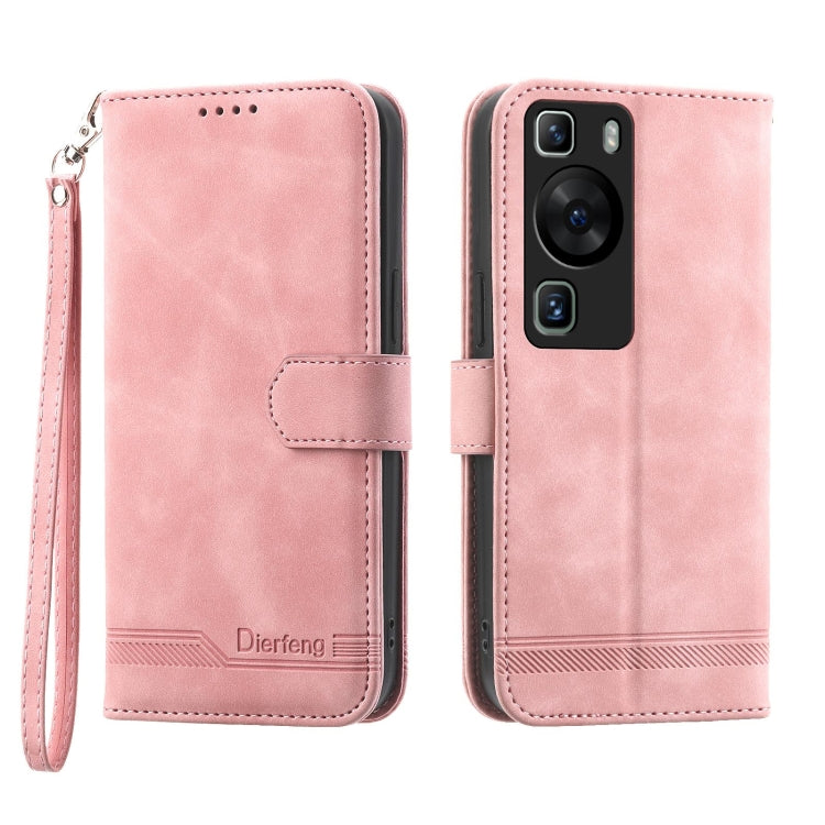 Dierfeng 夢幻線條TPU+PU手機皮套, For Huawei Mate 60 Pro, For Huawei nova 11 Pro 4G, For Huawei nova 11, For Huawei P60 / P60 Pro