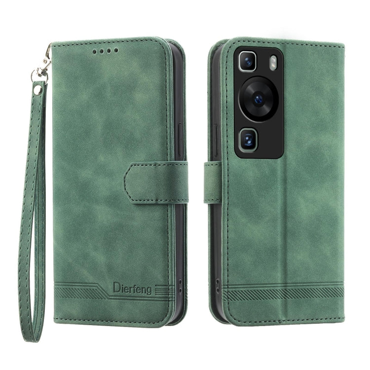 Dierfeng 夢幻線條TPU+PU手機皮套, For Huawei Mate 60 Pro, For Huawei nova 11 Pro 4G, For Huawei nova 11, For Huawei P60 / P60 Pro