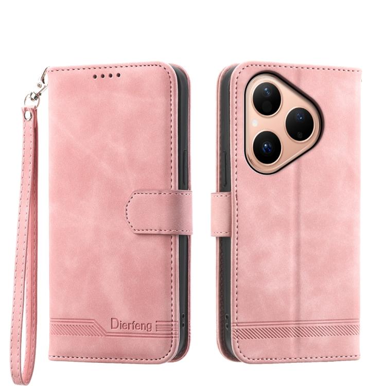 Dierfeng 夢幻線條TPU+PU手機皮套, For Huawei Pura 80 Ultra 5G, For Huawei Pura 80 Pro 5G / Pura 80 Pro+ 5G, For Huawei Pura 80 5G, For Huawei nova 14 Ultra, For Huawei nova 14 Pro, For Huawei nova 14, For Huawei nova 13 Pro, For Huawei Mate 60