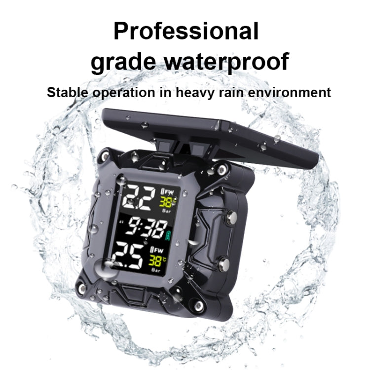 M9 升級套裝萬向轉臂 彩屏摩托車太陽能無線胎壓檢測器