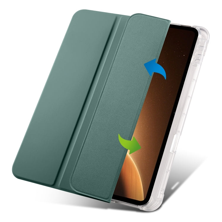 三折透明筆槽TPU智能休眠平板皮套