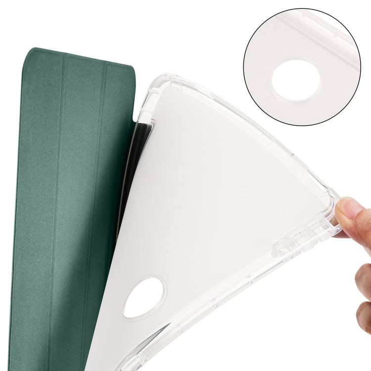 三折透明筆槽TPU智能休眠平板皮套