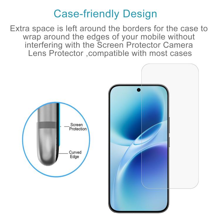 10個一賣 0.26mm 9H 2.5D 半屏鋼化玻璃保護膜 , For vivo S50 Pro mini 5G, For vivo S50 5G, For vivo V60e 5G, For vivo Y500 Pro 5G, For vivo Y19s 5G, For vivo Y37t 5G, For vivo V60 Lite 4G, For vivo Y31 Pro 5G, For vivo Y31 5G 2025, For vivo V60 Lite 5G               ...