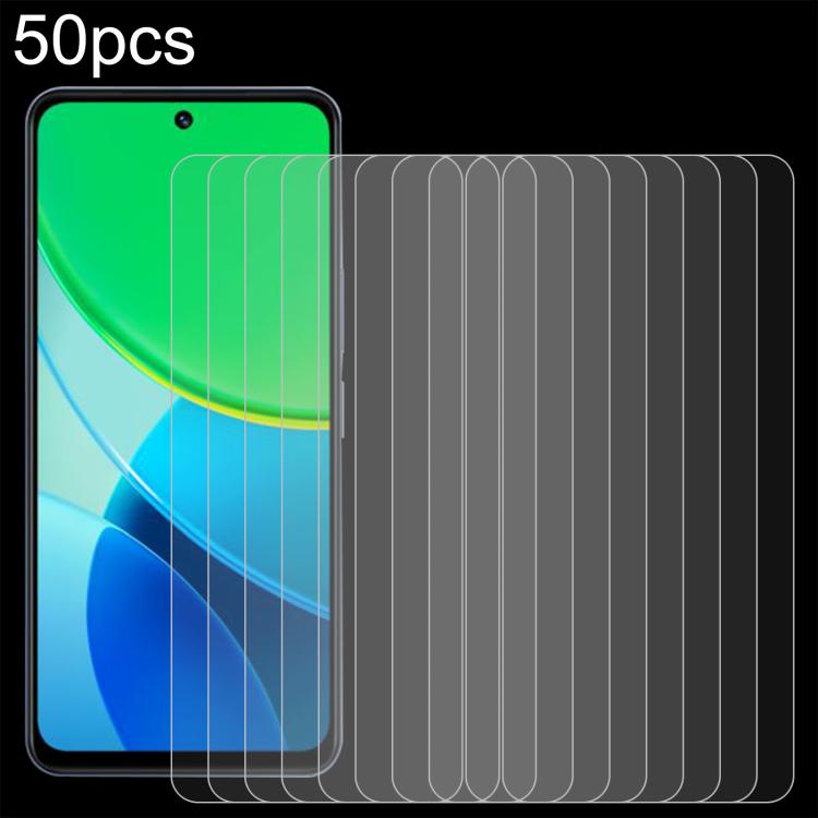 50個一賣 0.26mm 9H 2.5D 半屏鋼化玻璃保護膜, For vivo S50 Pro mini 5G, For vivo S50 5G, For vivo V60e 5G, For vivo Y500 Pro 5G, For vivo Y19s 5G, For vivo Y37t 5G, For vivo V60 Lite 4G, For vivo Y31 Pro 5G, For vivo Y31 5G 2025, For vivo V60 Lite 5G                ...