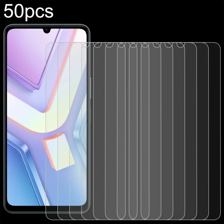 50個一賣 0.26mm 9H 2.5D 半屏鋼化玻璃保護膜, For vivo S50 Pro mini 5G, For vivo S50 5G, For vivo V60e 5G, For vivo Y500 Pro 5G, For vivo Y19s 5G, For vivo Y37t 5G, For vivo V60 Lite 4G, For vivo Y31 Pro 5G, For vivo Y31 5G 2025, For vivo V60 Lite 5G                ...