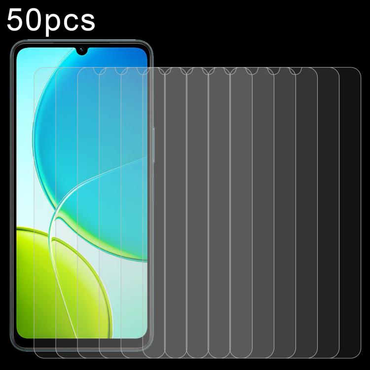 50個一賣 0.26mm 9H 2.5D 半屏鋼化玻璃保護膜, For vivo S50 Pro mini 5G, For vivo S50 5G, For vivo V60e 5G, For vivo Y500 Pro 5G, For vivo Y19s 5G, For vivo Y37t 5G, For vivo V60 Lite 4G, For vivo Y31 Pro 5G, For vivo Y31 5G 2025, For vivo V60 Lite 5G                ...
