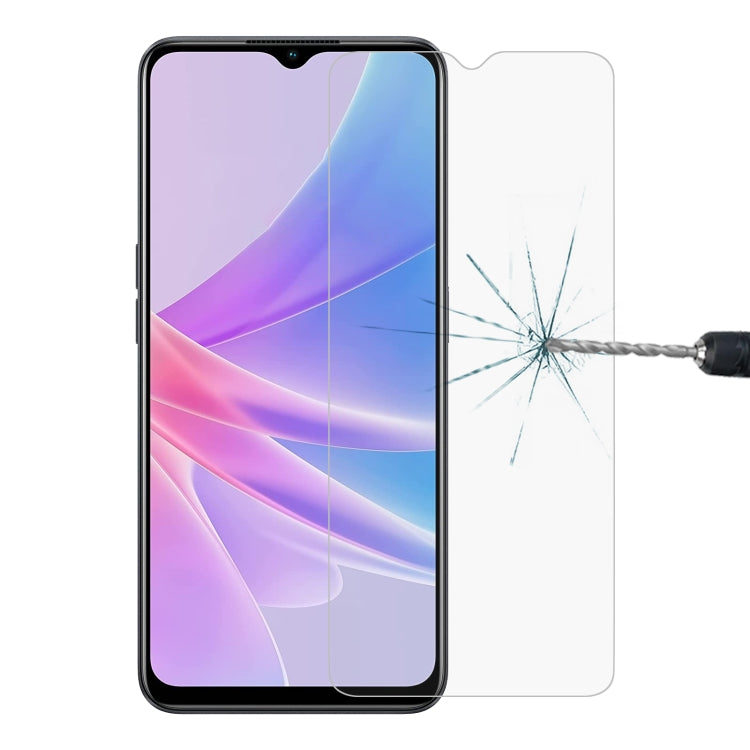 0.26mm 9H 2.5D 半屏鋼化玻璃保護膜, For OPPO K12 / K12 Plus, For OPPO Reno11 F, For OPPO A78 4G, For OPPO A1 5G / 4G, For OPPO A98 / A58 4G