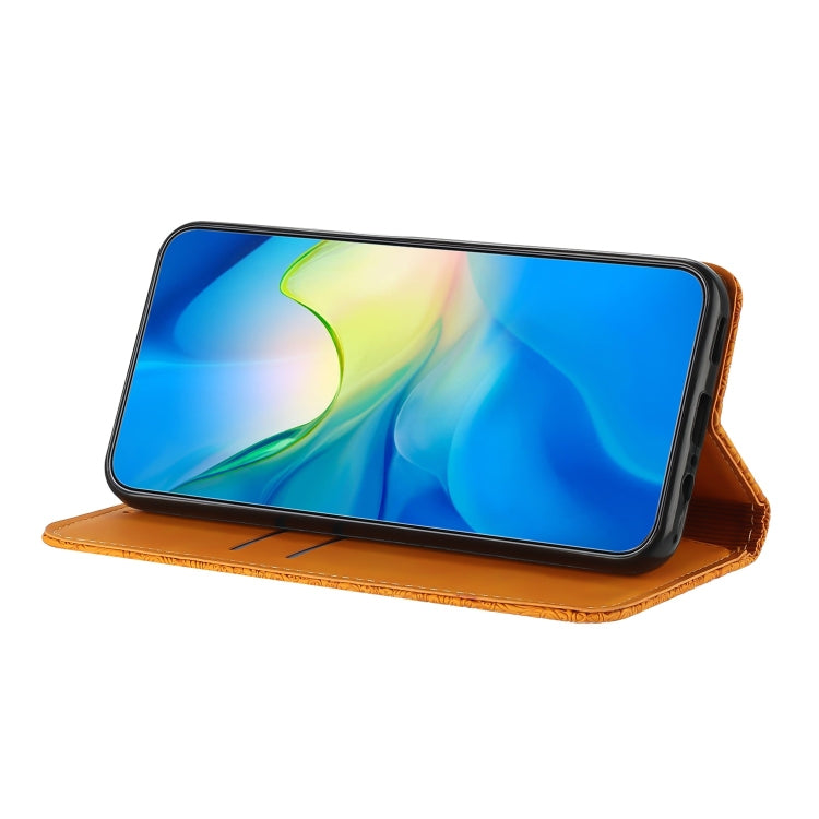 對吸壓花復古花手機皮套