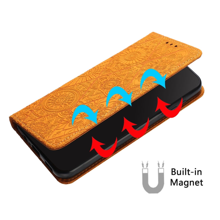 對吸壓花復古花手機皮套