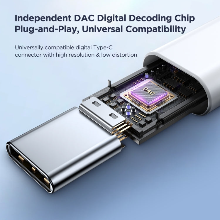 JOYRO0M JR-EC05 Type-C半入耳式有線耳機，線長：1.2m