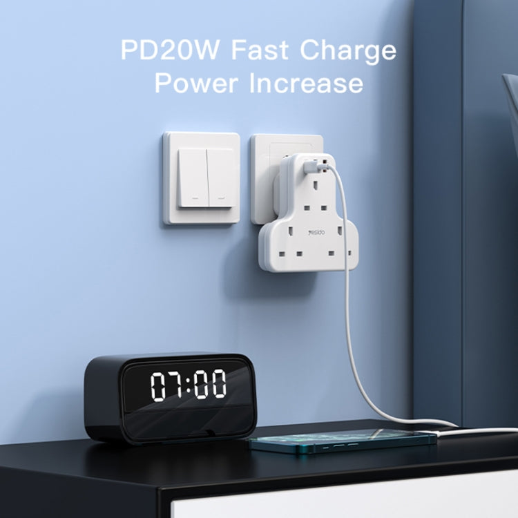 Yesido MC-15 PD+QC 3.0 3250W家用大功率快充排插