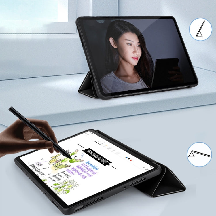 三折智能休眠平板皮套帶側貼筆槽