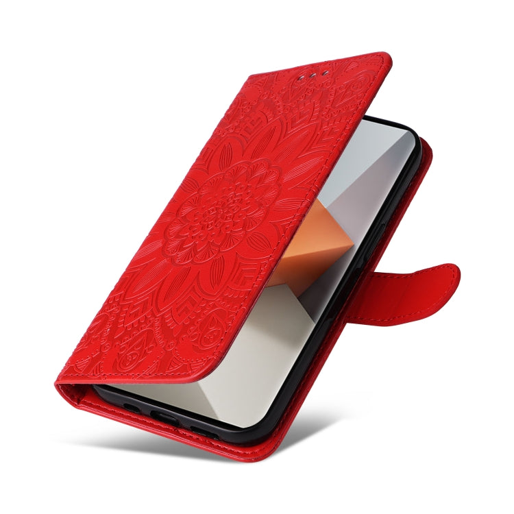 壓花向陽花手機皮套, For Xiaomi Redmi Note13 Pro+ 5G Global, For Xiaomi Redmi Note13 Pro 5G Global, For Xiaomi 13T / Redmi K60 Ultra, For Xiaomi Redmi K70 / K70 Pro, For Xiaomi Redmi Poco F5, For Xiaomi Redmi K60 / K60 Pro, For Xiaomi Redmi Note 12S 4G