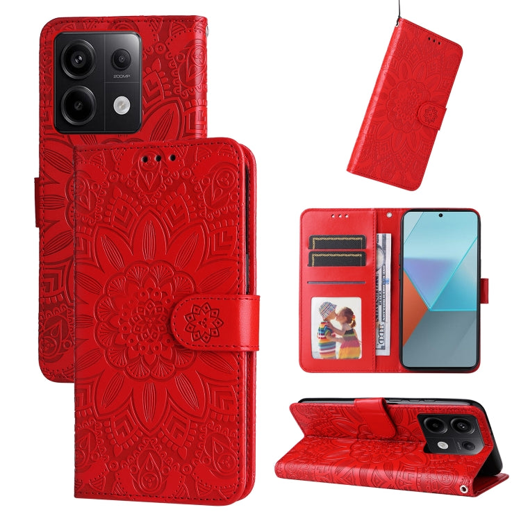 壓花向陽花手機皮套, For Xiaomi Redmi Note13 Pro+ 5G Global, For Xiaomi Redmi Note13 Pro 5G Global, For Xiaomi 13T / Redmi K60 Ultra, For Xiaomi Redmi K70 / K70 Pro, For Xiaomi Redmi Poco F5, For Xiaomi Redmi K60 / K60 Pro, For Xiaomi Redmi Note 12S 4G