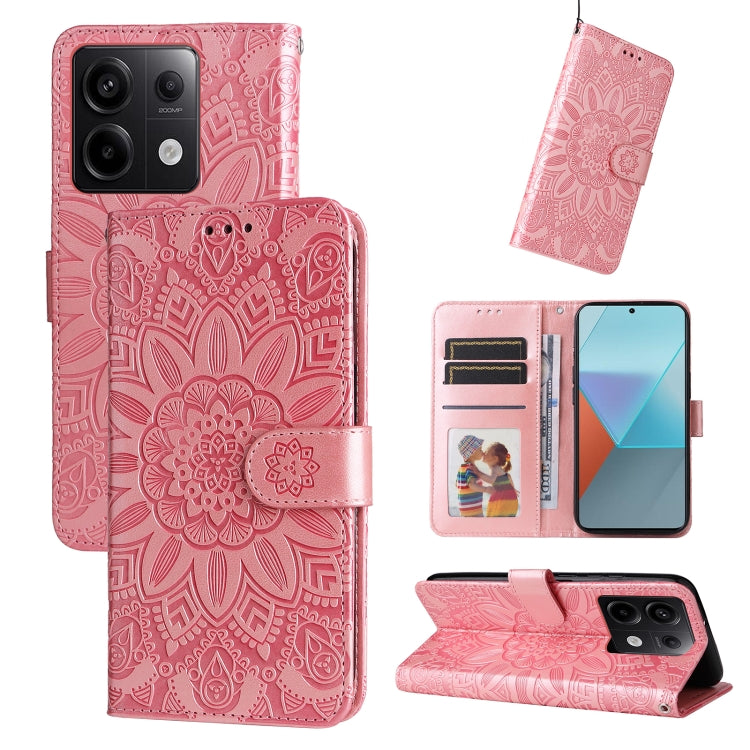壓花向陽花手機皮套, For Xiaomi Redmi Note13 Pro+ 5G Global, For Xiaomi Redmi Note13 Pro 5G Global, For Xiaomi 13T / Redmi K60 Ultra, For Xiaomi Redmi K70 / K70 Pro, For Xiaomi Redmi Poco F5, For Xiaomi Redmi K60 / K60 Pro, For Xiaomi Redmi Note 12S 4G