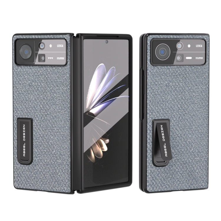 ABEEL 殼膜一體鑽石系列黑邊手機殼帶支架, For Samsung Galaxy Z Fold3 5G, For Xiaomi Mix Fold 2, For Samsung Galaxy Z Fold5, For Samsung Galaxy Z Fold4 5G