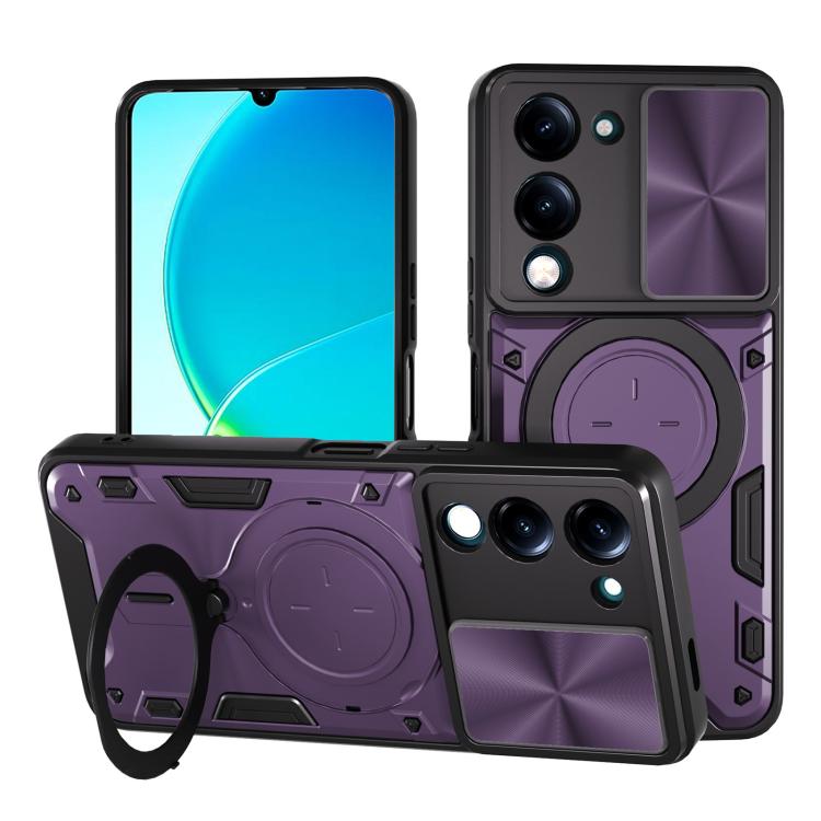 CD紋推窗磁吸支架手機殼