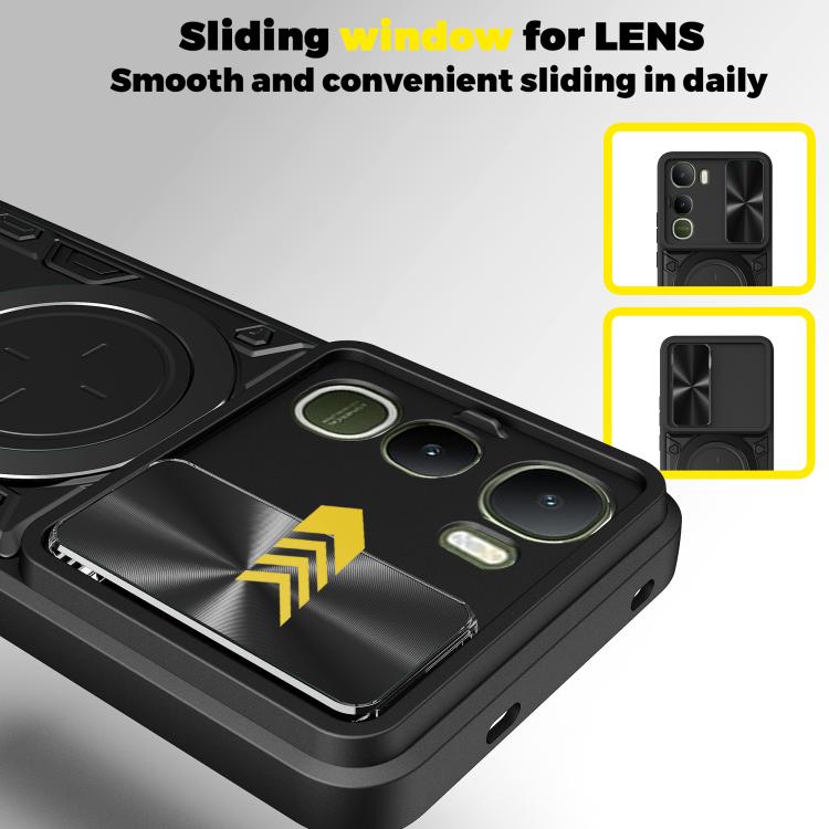 CD紋推窗磁吸支架手機殼